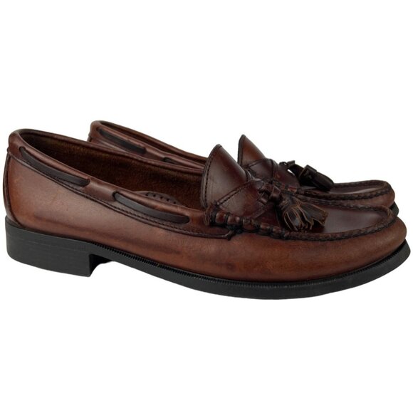 Sebago Brown Leather Walking Loafers Women's Size 10.5 - Picture 1 of 8